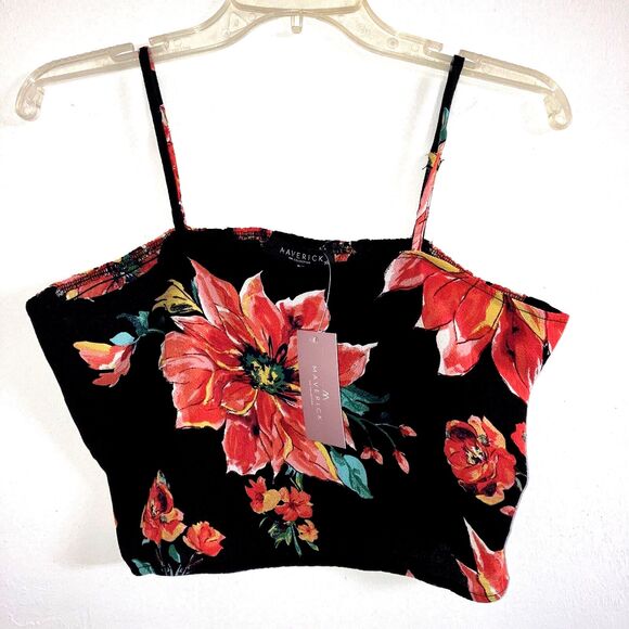 MAVERICK THE COLLECTION sz M Tube Cropped Top & Wide Leg 2 Pc Pants Set Outfit - Picture 2 of 8